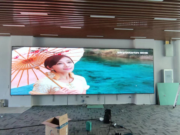 睢阳P1.53led小间距屏安装案例